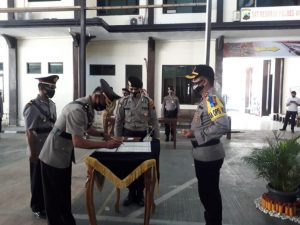 Kapolres Wonogiri Pimpin Sertijab Kasat Lantas dan Kapolsek