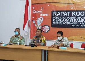 Kapolres Minta Paslon Jaga Prokes Dan Sepakati Pilkada Damai 2020