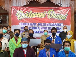 Elemen Warga dan Tokoh Masyarakat Di Wonogiri Deklarasi Tolak Unra Anarkis Omnibuslaw