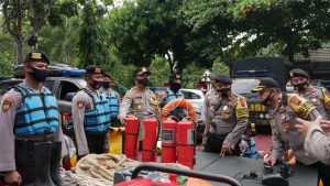 Kapolres Wonogiri Cek Kesiap Siagaan Sat Sabhara Dalam Kontijensi Bencal