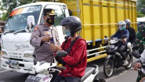 Ribuan Masker Dibagikan di Wilayah Hukum Polres Wonogiri