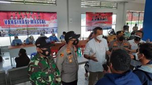 Peringati Hari Bhayangkara Ke-75 Serbuan Vaksinasi Massal TNI/Polri Gandeng Pemkab Wonogiri