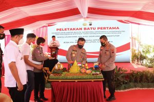 Kapolda Jateng Letakkan Batu Pertama Pembangunan Beberapa Gedung Sarana Pendukung Kantor Polres Pemalang