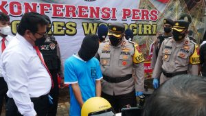 Ingin Viral Di Medsos, Pemuda Bersenjata Celurit Kini Masuk Penjara Polres Wonogiri