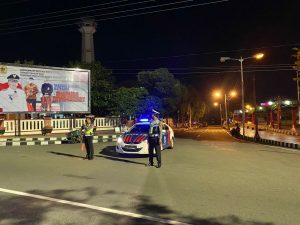 Cegah Gangguan Kamtibmas, Satlantas Polres Wonogiri Gelar Blue Light Patrol Di Jam Rawan