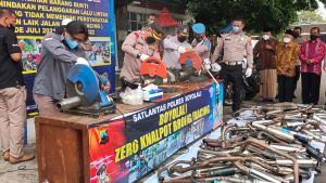 Jaga Kamtibmas Kondusif, Polres Boyolali Berhasil Razia Knalpot Brong,