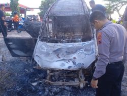 Ini Awal Mula Mobil Xenia Terbakar tiba-tiba di SPBU Purwantoro