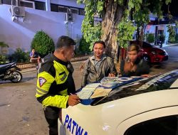 Malam Minggu, Polres Wonogiri Gelar Patroli dan Penindakan Pelanggaran Kasat Mata