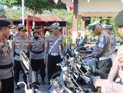 Wakapolres Wonogiri Pimpin Apel Gelar Pasukan Ops Patuh Candi 2023