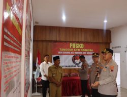 Serius Perangi Narkoba, Kapolres Wonogiri Cek Kesiapan Posko Kampung Tangguh Bersih Narkoba