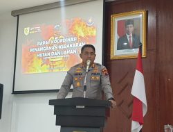 Kapolres Wonogiri Hadiri Rakor Penanggulangan Karhutla, Ajak Semua Pihak Tingkatkan Sinergitas