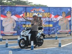 Launching Lintasan Praktik SIM C Terbaru, Kapolres Wonogiri Langsung Melakukan Uji Coba