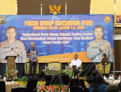 Buka FGD Bidhumas Polda Jateng 2023, Kabidhumas Jelaskan Pentingnya Peran Sebagai Cooling System