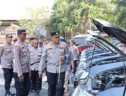 Persiapan Pengamanan Pemilu 2024, Polres Wonogiri Gelar Apel Ranmor Dinas