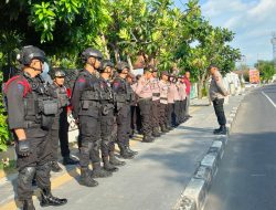 Subsatgas Preventif tetap Siaga: Amankan latihan Timnas Jepang  di Lapangan Banyuanyar