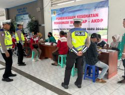 Amankan Perayaan Nataru, Polres Wonogiri Gelar Tes Urine dan Ramp Check di Terminal Wonogiri