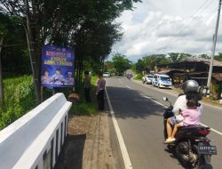 Operasi Keselamatan, Polres Wonogiri Pasang Spanduk Imbauan Tertib Berlalu Lintas