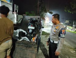 Polisi Olah TKP 2 Motor Terlibat Kecelakaan di Pracimantoro