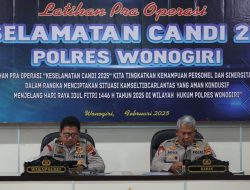 Jelang Ramadhan, Polres Wonogiri Gelar Operasi Keselamatan Lalu Lintas Candi 2025