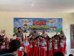 Kunjungi TK, Polres Wonogiri Sosialisasikan Tertib Berlalulintas