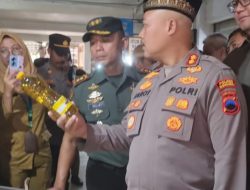 Sidak Pasar, Kapolres Wonogiri Tak Temukan Adanya Ketidaksesuaian Takaran Pada Kemasan Minyakita