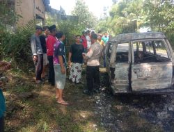 Polisi Datangi TKP Kebakaran Mobil Carry di Sidoharjo, Kerugian Capai Rp 25 Juta
